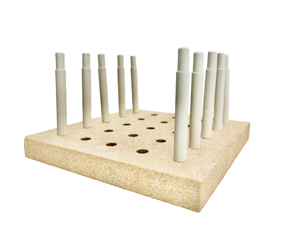 HotShot knife rack loaded with blade pins