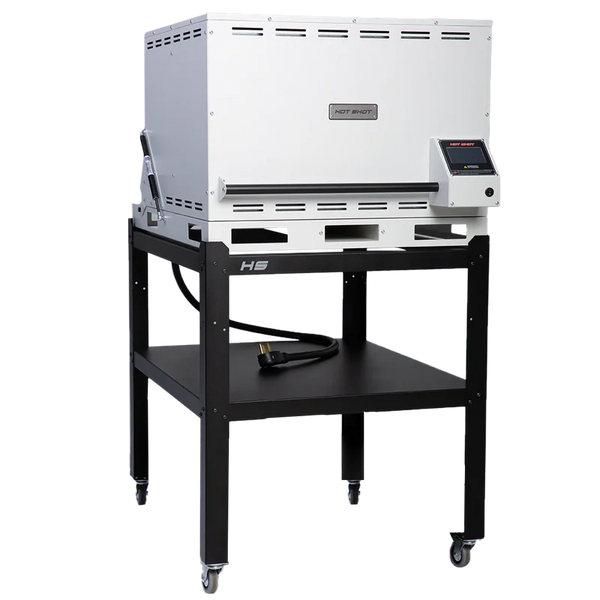 Hot Shot HS-24G glass kiln on stand front view