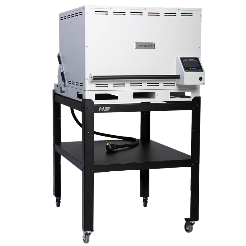 Hot Shot HS-24G glass kiln on stand front view