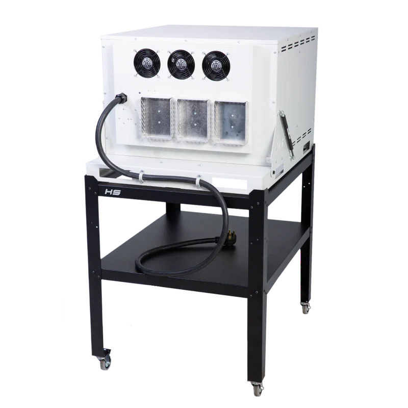 Hot Shot HS-24G rear view triple fan cooling system