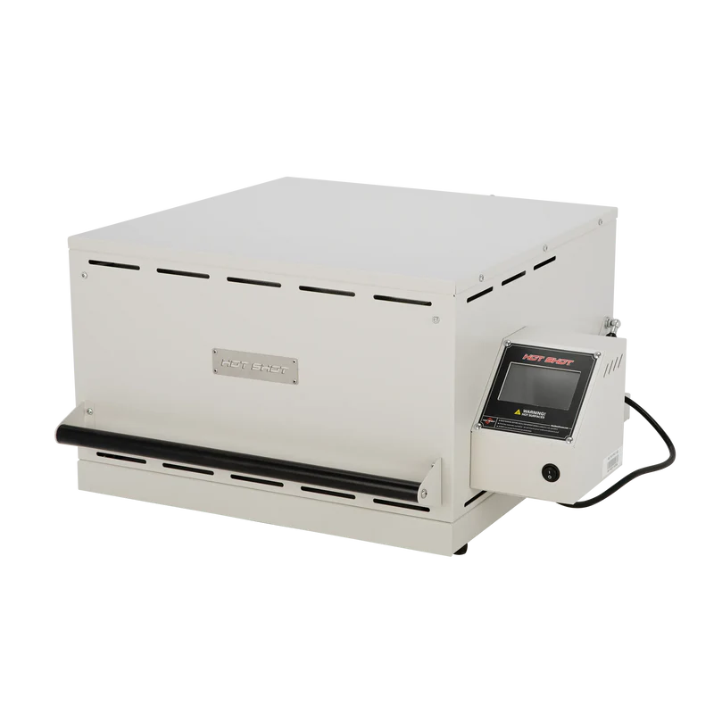 Hot Shot HS-16G glass kiln closed clamshell front view