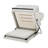 Hot Shot HS-16G kiln open interior clamshell design