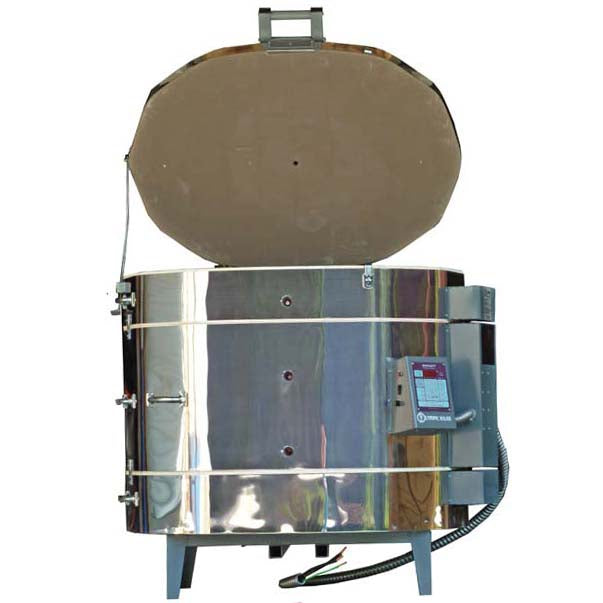 Olympic Kilns 2527HE Oval Electric Kiln | 2527HE | front view oval kiln