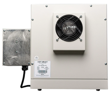 Hot Shot HS-7G burnout kiln rear cooling fan view