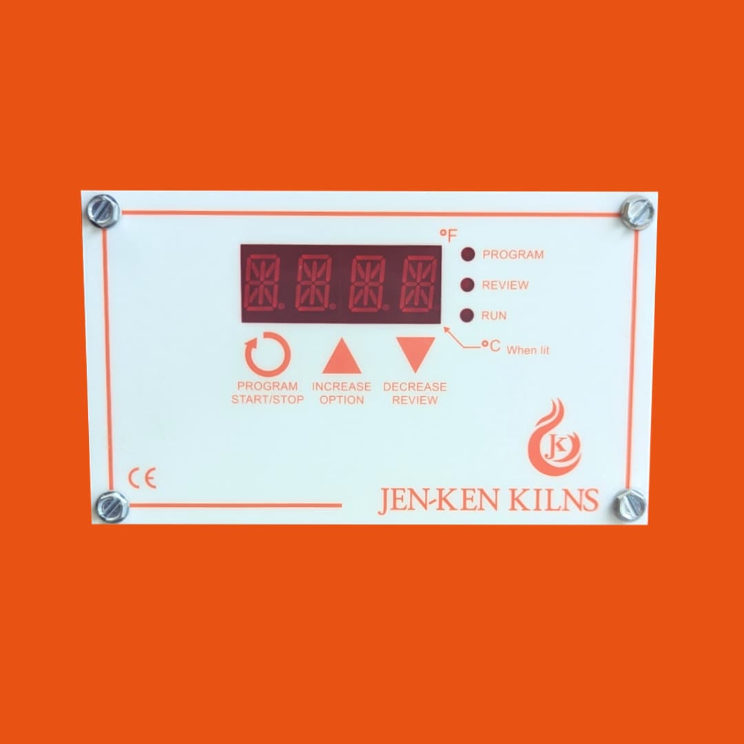 Orton AutoFire 3-button kiln controller board, replacement part shown without housing
