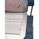 Automatic kiln lid shut-off switch safety feature on Olympic Traveler kiln