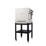 Hot Shot annealing cabinet on rolling stand front angle