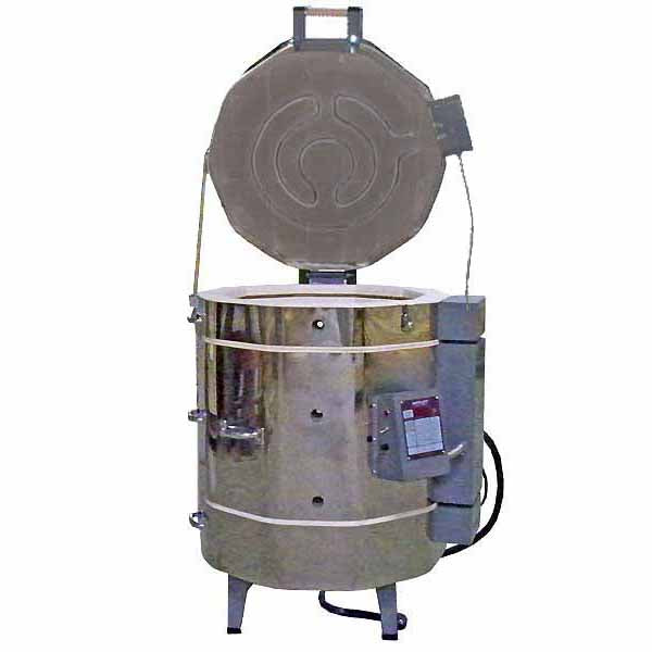 Olympic Kilns DM2327HE Electric Kiln | DM2327HE | front view dual media kiln