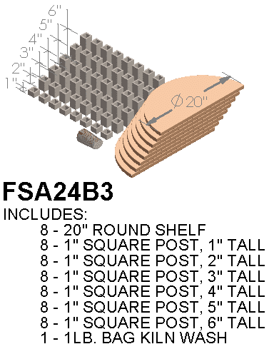 Paragon furniture kit for CT102329 kilns