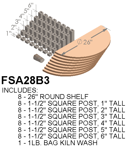 Paragon furniture kit for CT122829 kilns