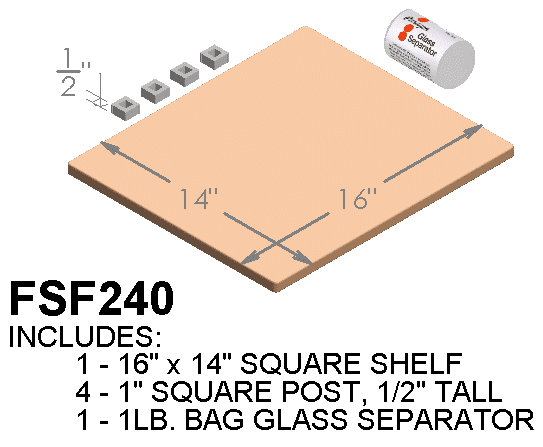 Paragon furniture kit for F240 kilns