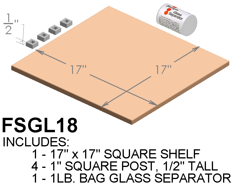 Paragon furniture kit for Fusion 19, GL18 and CS 19 kilns