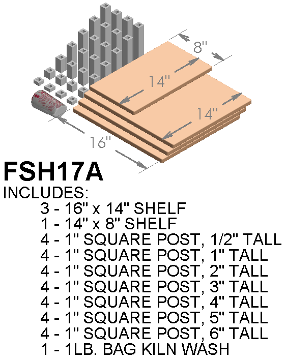 Paragon furniture kit for Iguana kilns