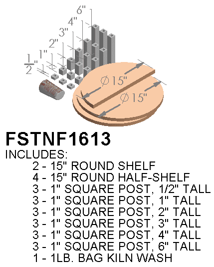 Paragon furniture kit for CT81713 kilns