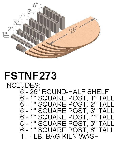 Paragon furniture kit for CT122822 kilns