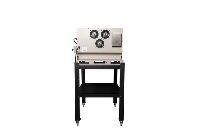 Hot Shot HS-18G glass kiln rear view with cooling fans
