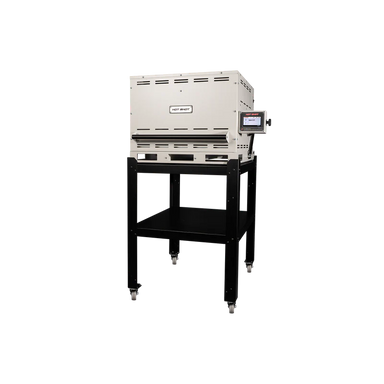 Hot Shot HS-18G glass kiln on rolling stand studio setup