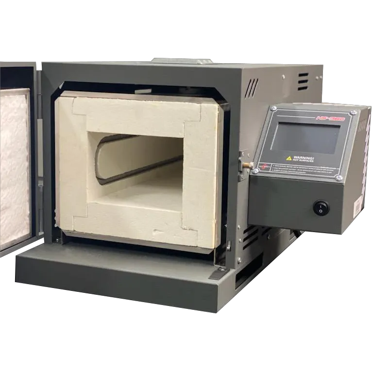 Hot Shot HS-18K oven open door showing long chamber for knife making