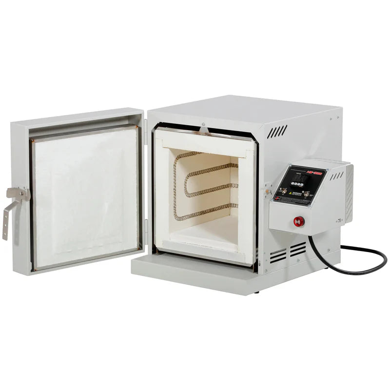 Hot Shot HS-1200 oven open door showing interior heating elements