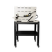 Hot Shot HS-18G glass kiln side view with stand and lift assist