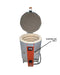 SDS Industries TAP II controller shown with the Jen-Ken Mega Coil 2431 kiln front open