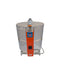 Jen-Ken Mega Coil 2829 3" Ceramic Kiln with the lid closed, front view, shown with the Orton AutoFire controller