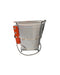Jen-Ken Mega Coil 2829 3" Ceramic Kiln with the lid closed, left side