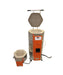 Jen-Ken Vertical Air Bath 30+9 Knife Kiln shown as its two separable sections