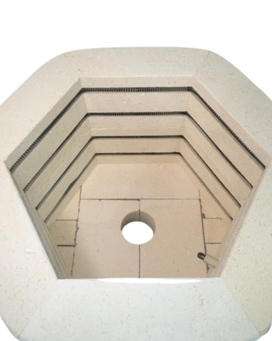 Jen-Ken Vitri Barrel Vitrigraph Kiln chamber interior