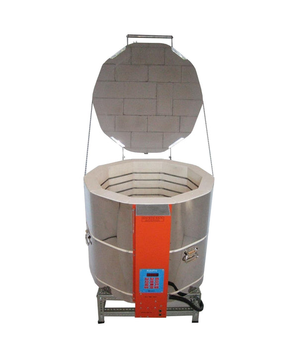 Jen-Ken 2422 Ceramic Kiln with the lid open