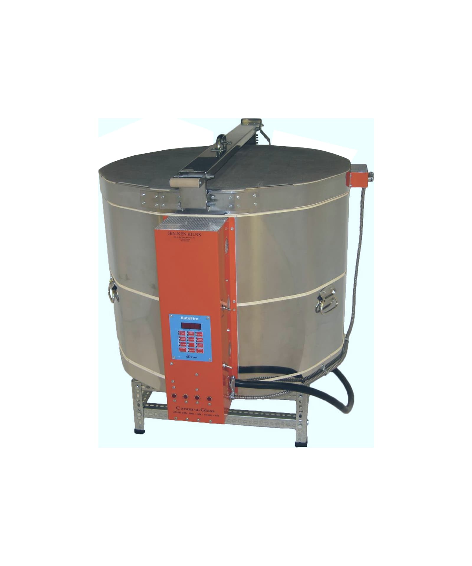Jen-Ken Ceram-a-Glass 2822 3" Kiln with the lid closed