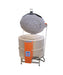 Jen-Ken Ceram-a-Glass 2822 3" Kiln with the lid open