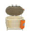 Jen-Ken Ceram-a-Glass Oval 3" Kiln with the lid open