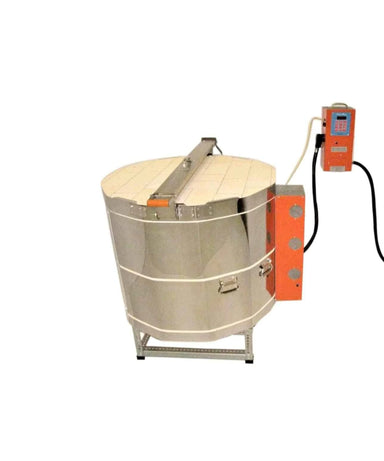 Jen-Ken Mega Coil 2822 3" Ceramic Kiln with the lid closed