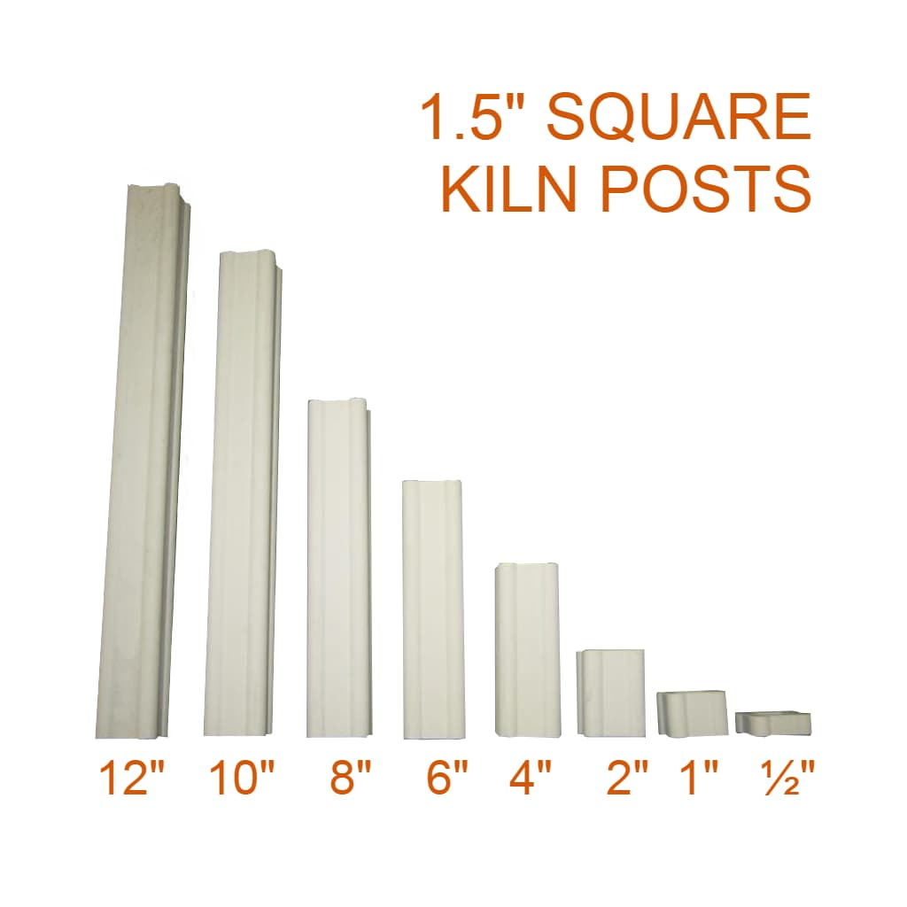Jen-Ken 1½" x 1½" square kiln posts, height range