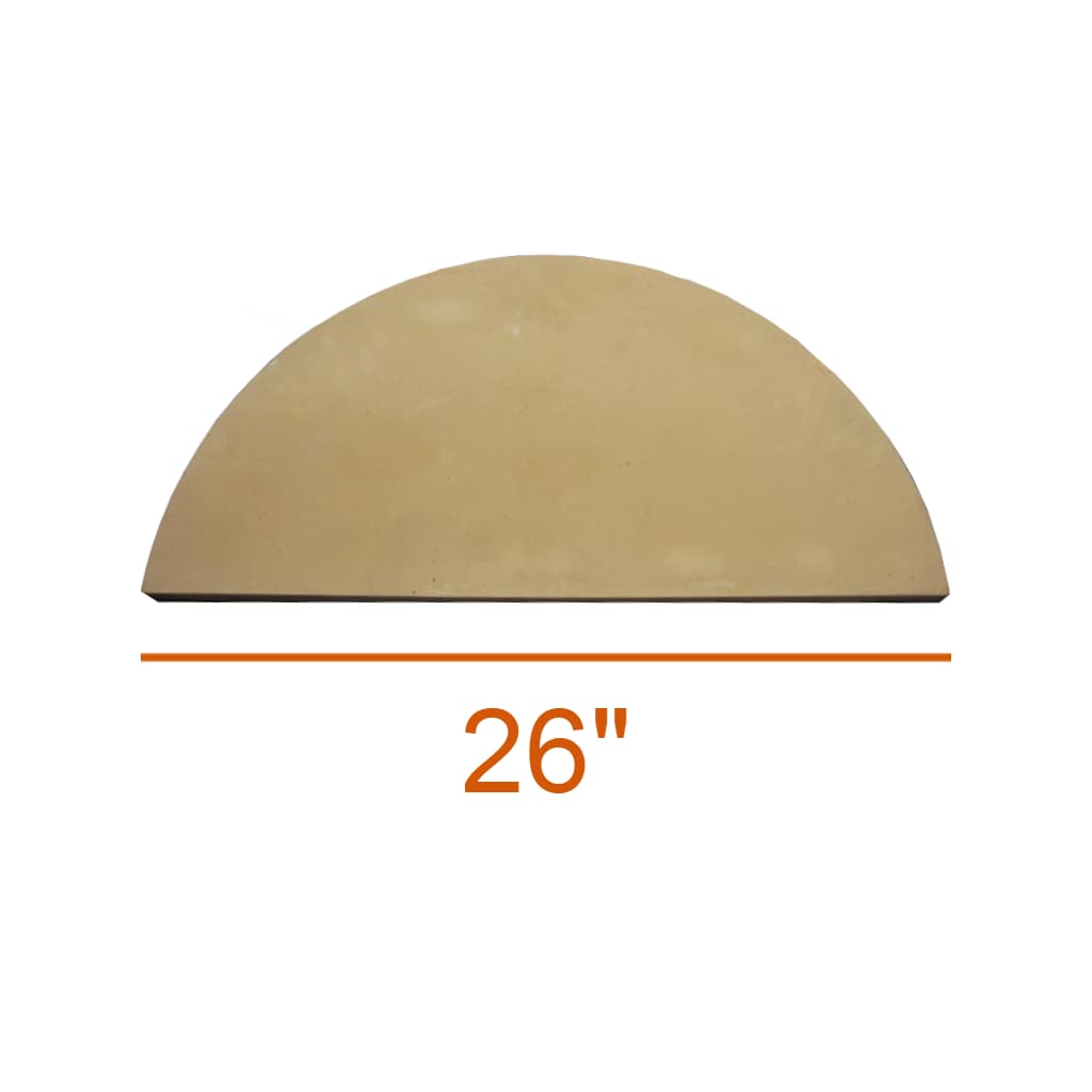 Jen-Ken 26 inch half-round kiln shelf, one half of a circle
