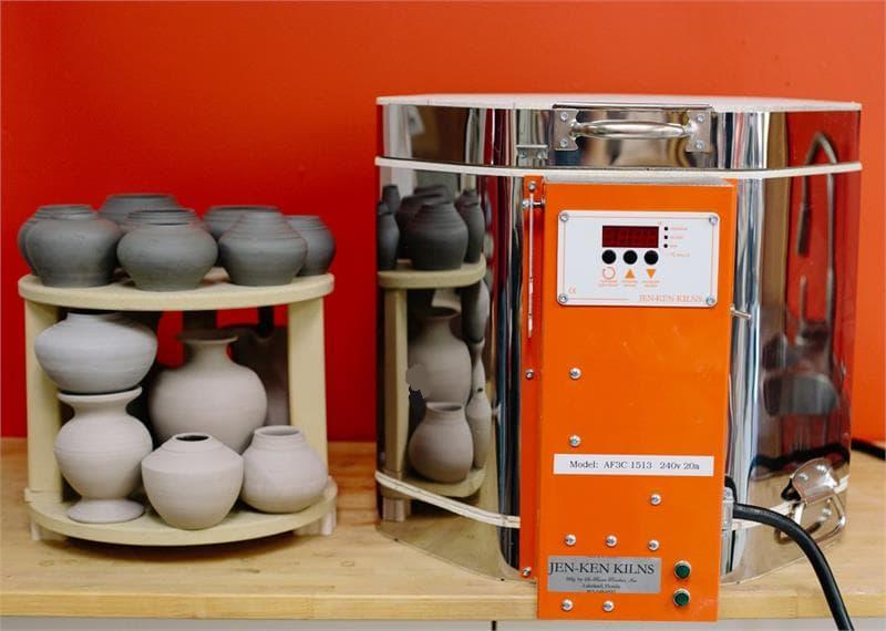 Jen-Ken AF3C 15/13 "The Emerge" Ceramic Kiln with finished pottery