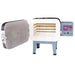 Olympic 139FLE front-loading kiln interior showing heating elements and firebrick chamber