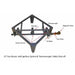 Olympic Kilns 23 inch Raku kiln burner frame showing venturi burners and safety components