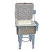 Olympic Champ XL glass kiln open with lid element showing interior chamber and shelves