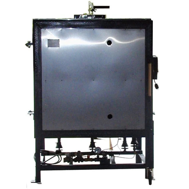 Olympic Kilns DD9 gas kiln front closed door design with insulated chamber for heat retention