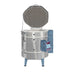 Olympic Kilns 1823HE Freedom Package electric kiln front view with lid open and digital control panel