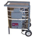 Traveler 120V kiln closed side view highlighting compact portable design