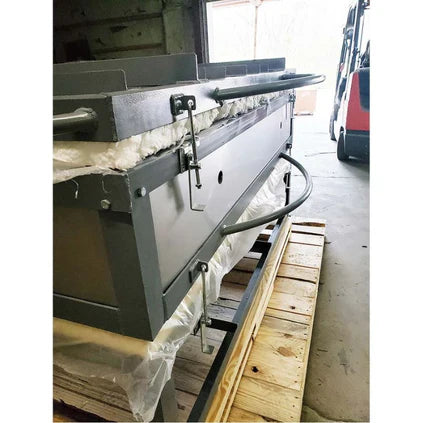 Olympic Kilns GF15E glass kiln with updated front handles and reinforced frame detail