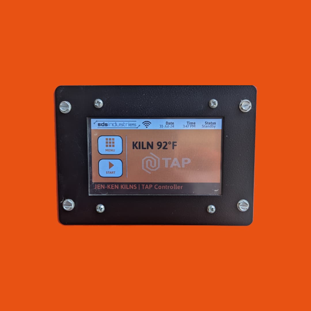SDS Industries TAP touchscreen kiln controller front panel