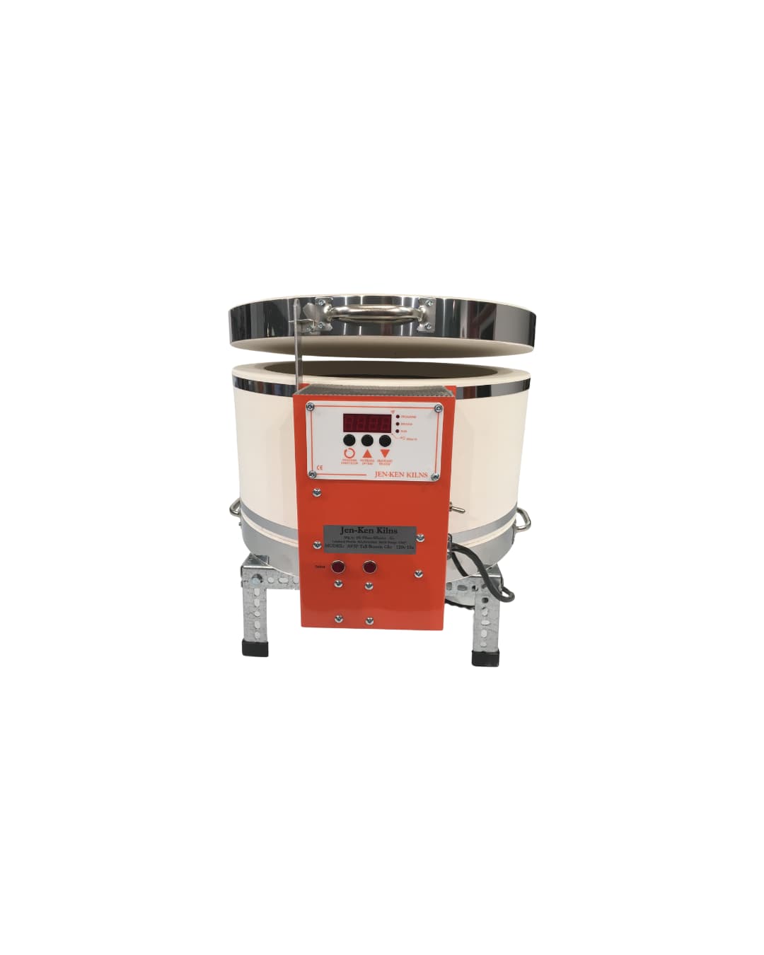 Jen-Ken Bonnie Glo Glass Kiln with the lid propped open