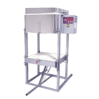 Cress GK3T Glass Kiln | CRESS-GK3T | tall square top-loading glass kiln on steel stand