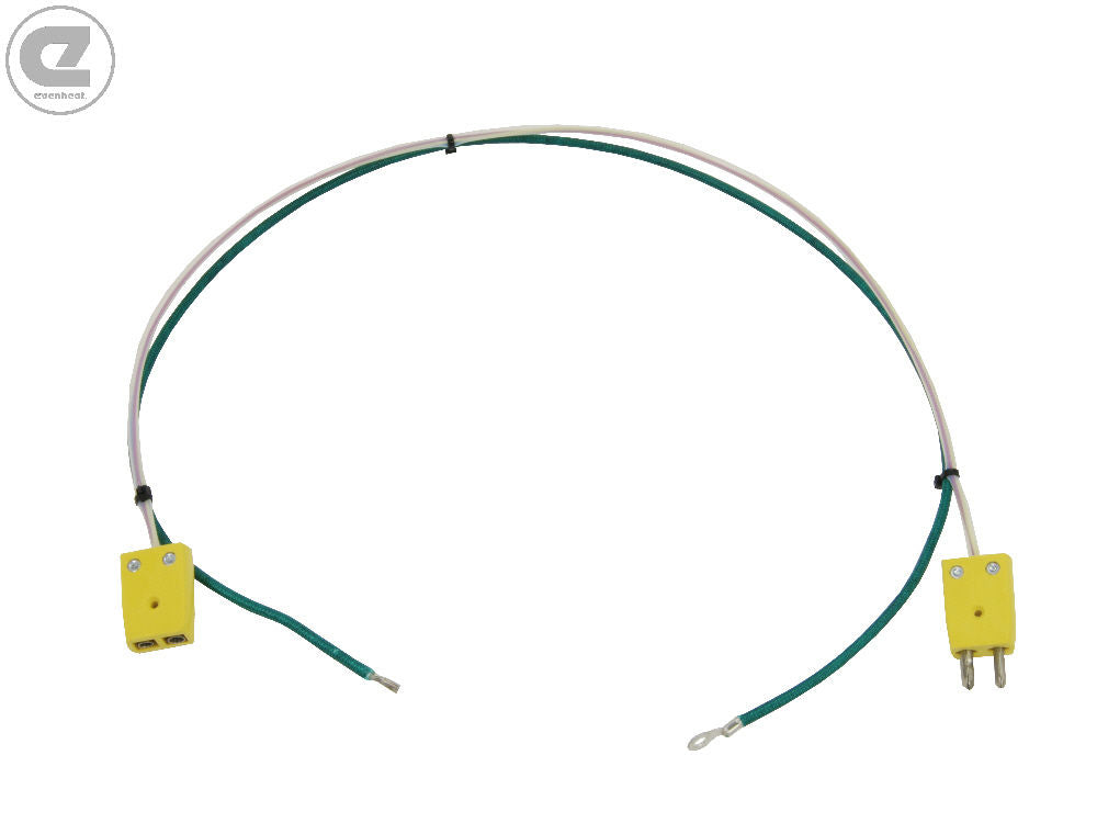 Evenheat immersion thermocouple leads for salt bath use