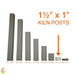 Jen-Ken 1½" x 1½" square kiln post, 1" tall
