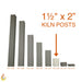 Jen-Ken 1½" x 1½" square kiln post, 2" tall